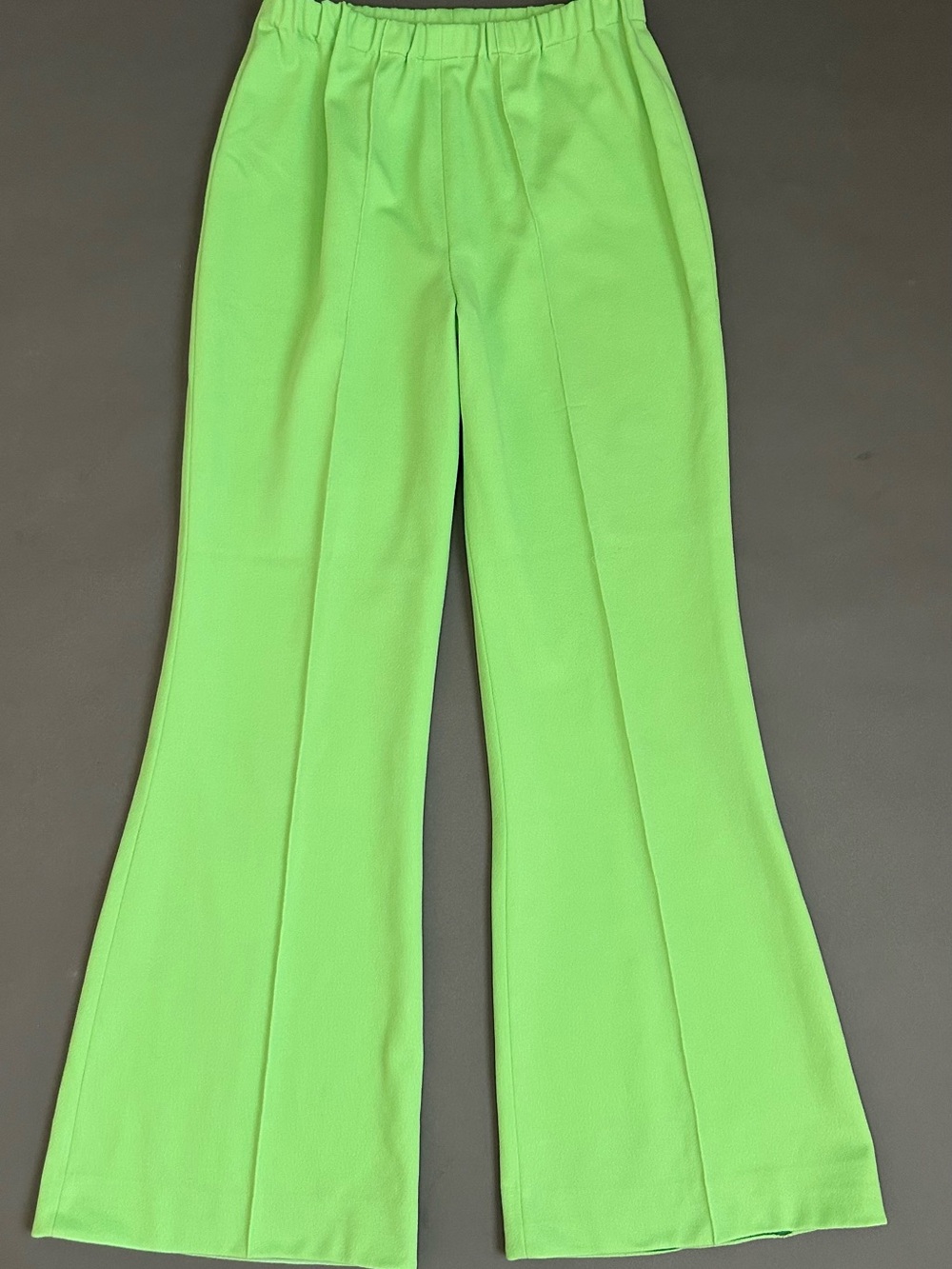 Vintage 1970s Neon Green Bell Bottom Pants